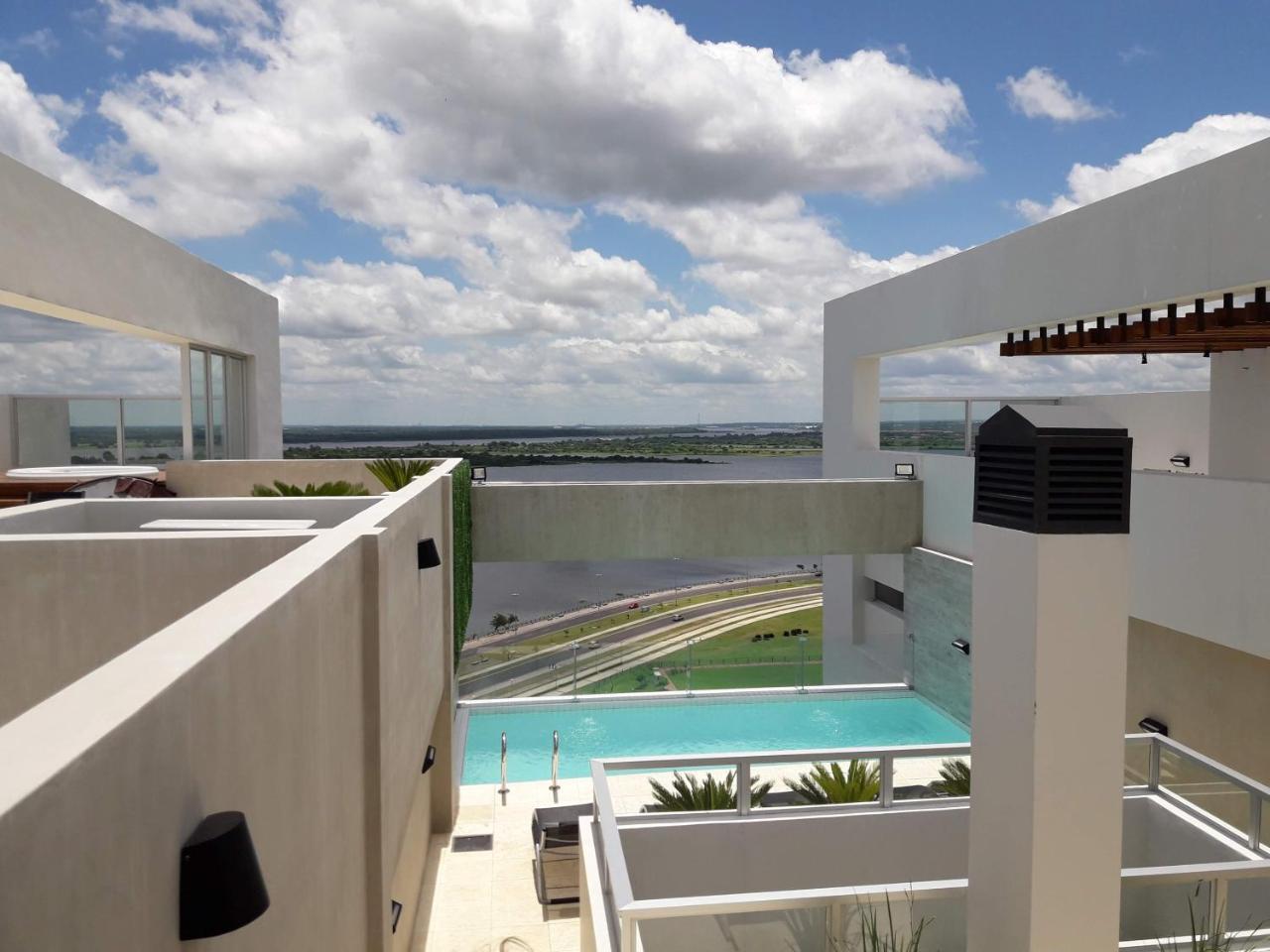 Centro De Asuncion Nuevo Apartamento, Comodo, Seguro, Piscina, Gimnasio Y Parking Luaran gambar
